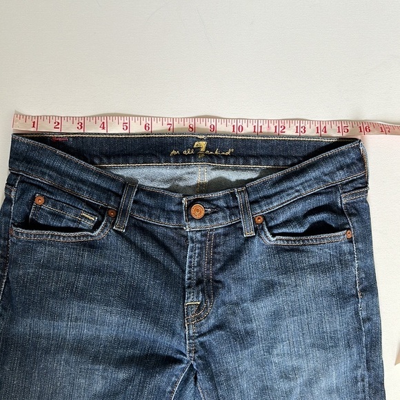 7 For All Mankind low rise bootcut jeans in women’s 30 waist - Picture 7 of 13